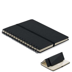 Mo2522 carnet avec support noir