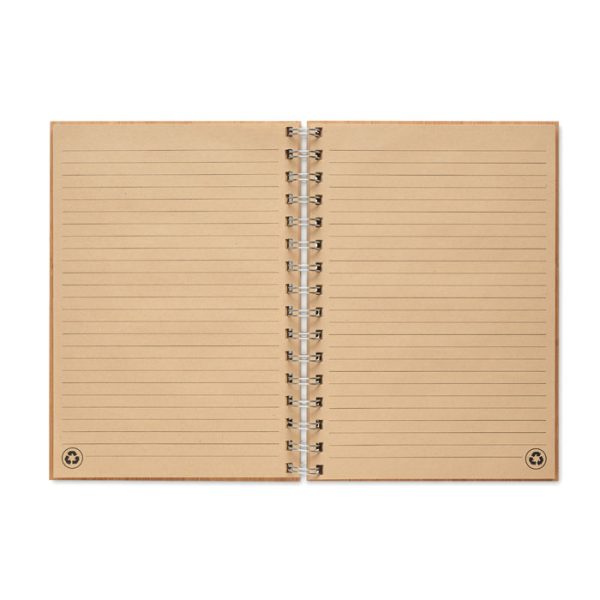 Mo6790 carnet bambou spirale interieur
