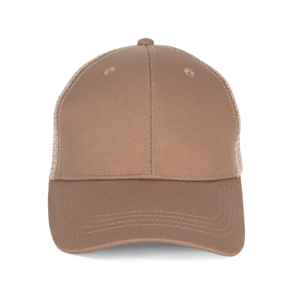 Ns036 casquette trucker ecoresponsable camel