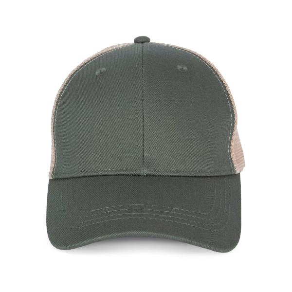 Ns036 casquette trucker ecoresponsable kaki