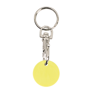 Porte cles jeton jaune francais