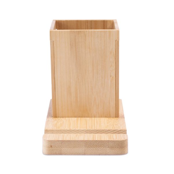 Set de bureau avec support pour telephone portable et pot face