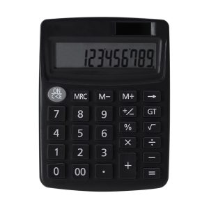 Calculatrice solaire noir
