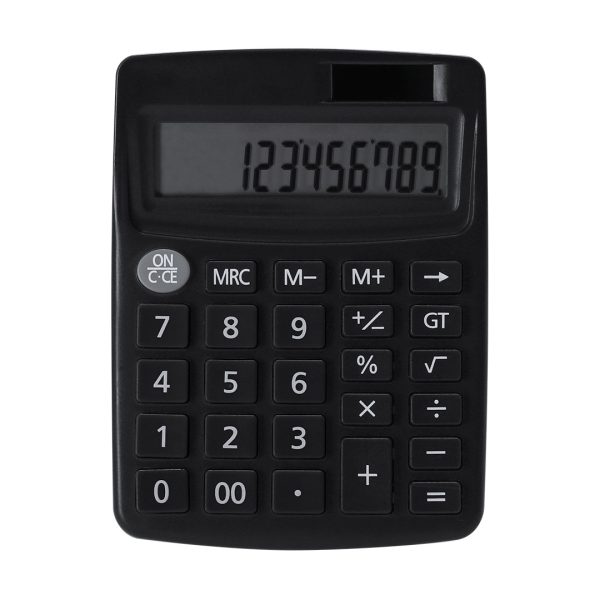 Calculatrice solaire noir