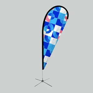 Impression beachflag goutte personnalise