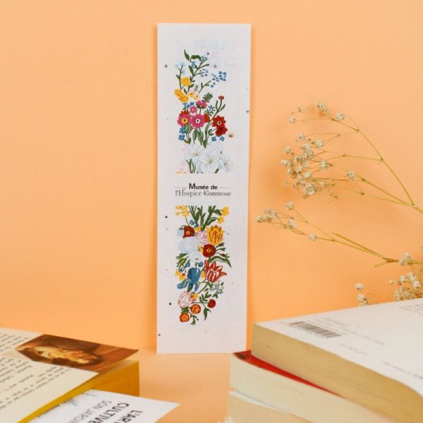 Marque page papier graines