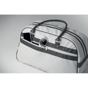 Mo2987 sac de sport en pu blanc