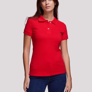 Polo beauvoir femme francais rouge