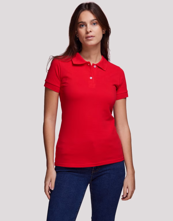 Polo beauvoir femme francais rouge