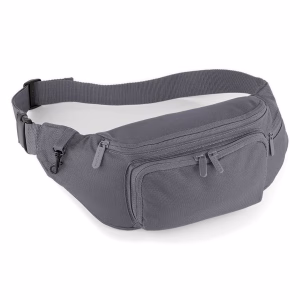 Qd12 sac banane mousqueton gris