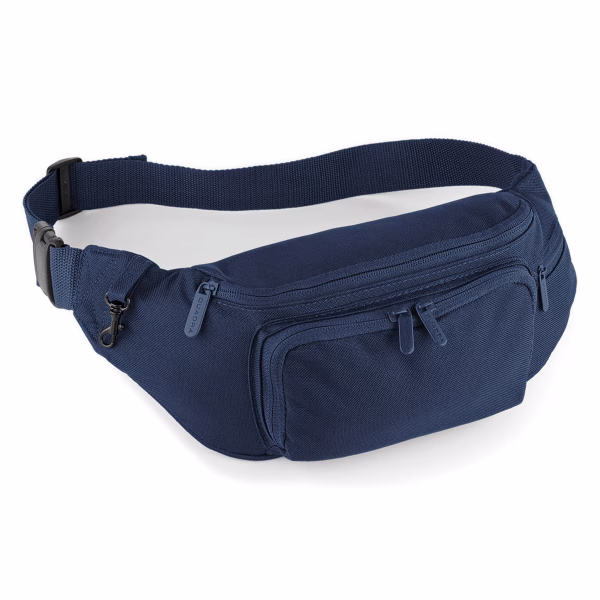 Qd12 sac banane mousqueton marine