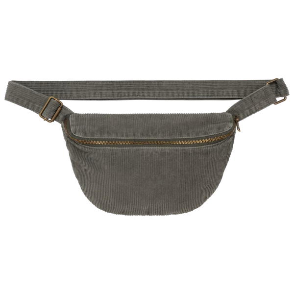 Sac banane en velours cotele kaki