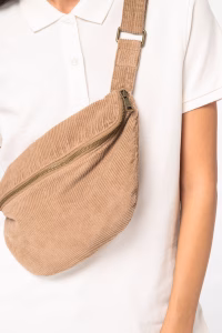 Sac banane en velours cotele