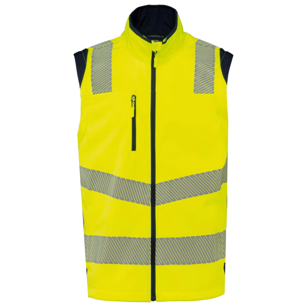 Wk460 veste softshell jaune